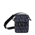 Sac bandoulière en tissu bleu Valentino Garavani