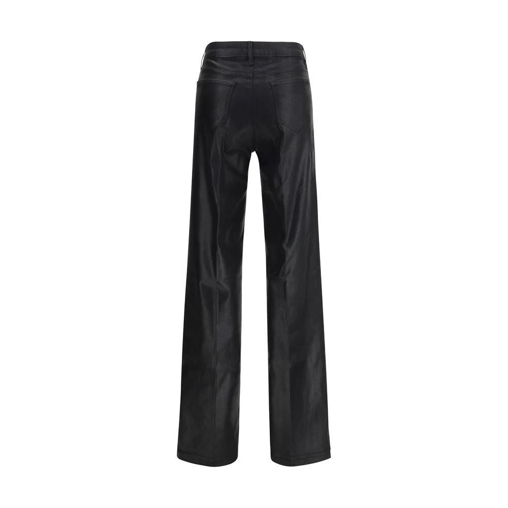 Pantalon décontracté en coton noir L'Agence