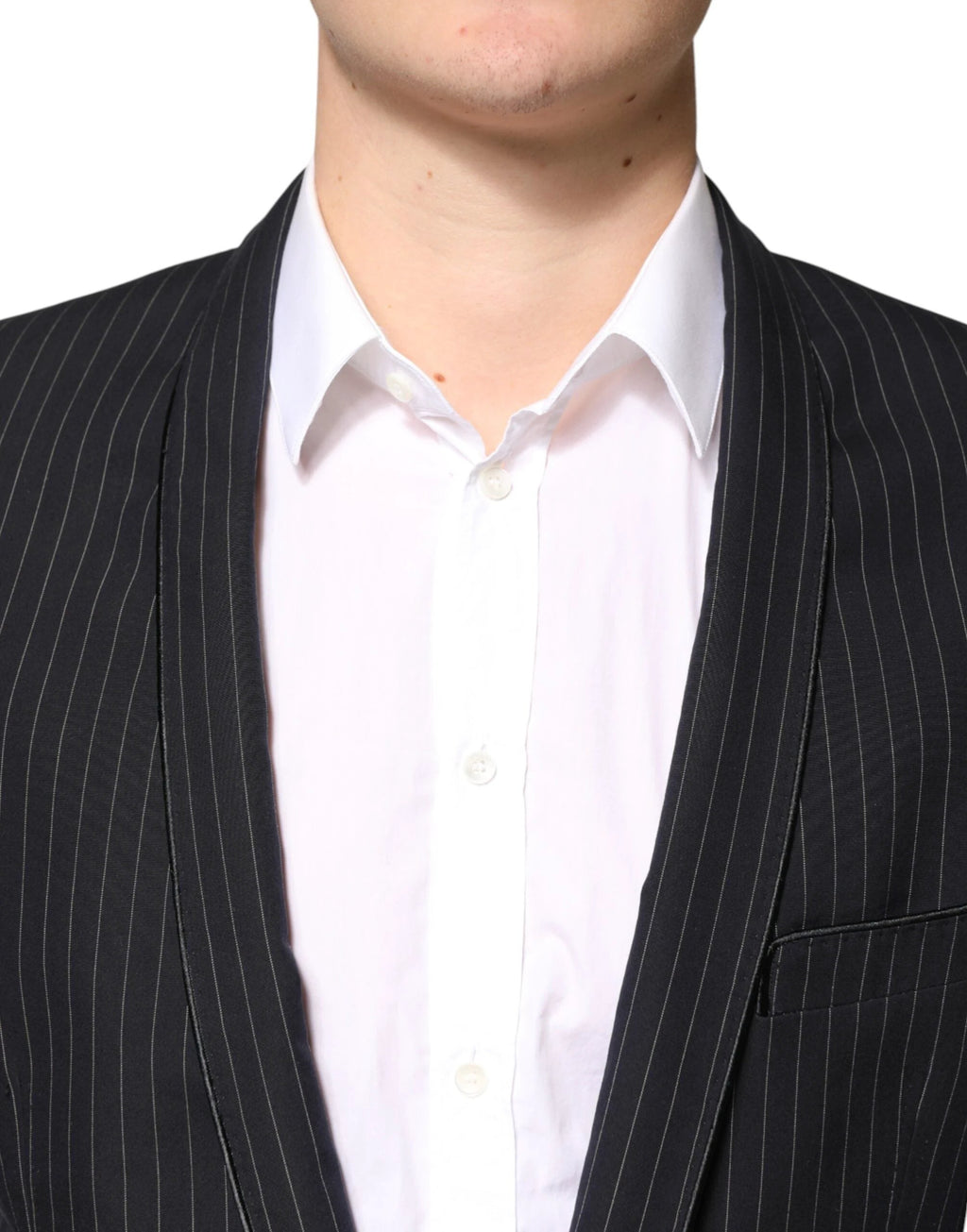 Dolce & Gabbana Black Stripes 1 Button Suit Jacket Blazer by Dolce & Gabbana