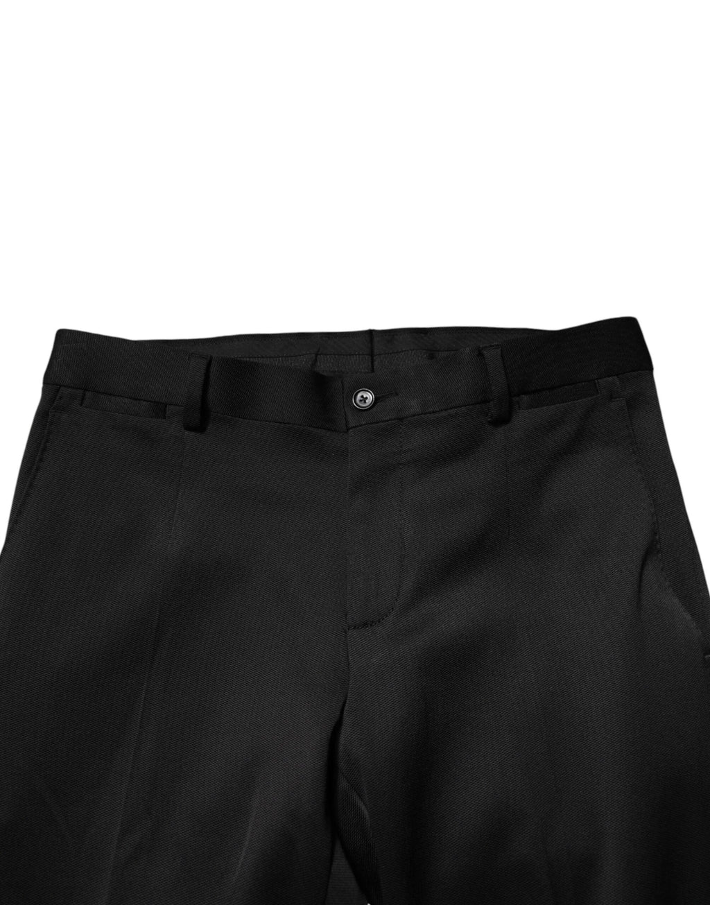 Dolce & Gabbana Black Viscose Dress Formal Men Trousers Pants by Dolce & Gabbana