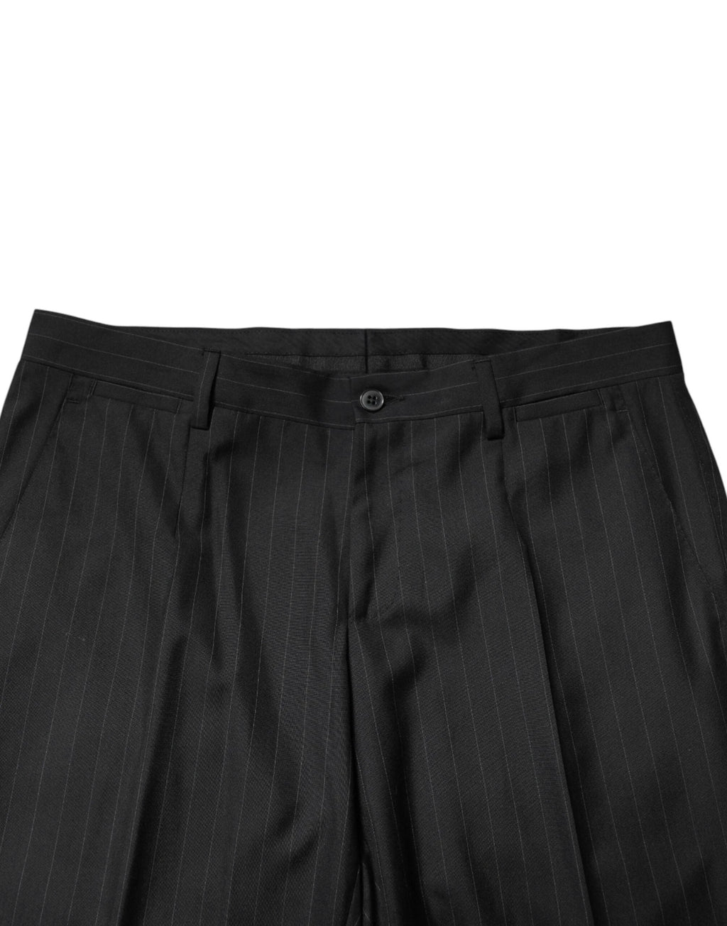 Dolce & Gabbana Black Stripes Wool Men Dress Trousers Pants by Dolce & Gabbana
