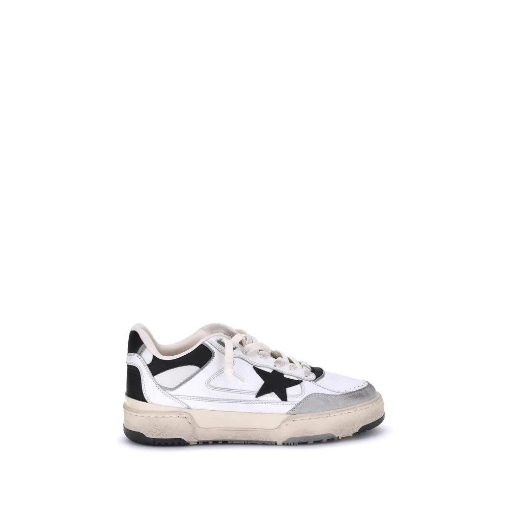 Baskets épaisses Golden Goose Bos Taurus en cuir de veau blanc
