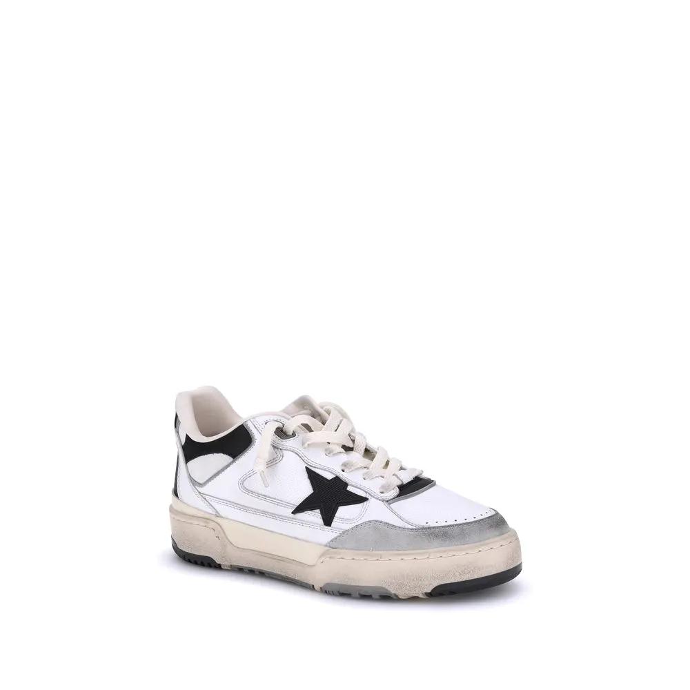 Baskets épaisses Golden Goose Bos Taurus en cuir de veau blanc