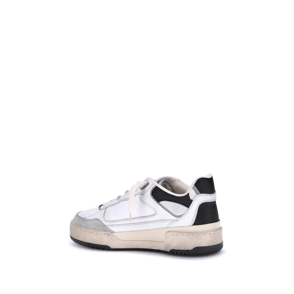 Baskets épaisses Golden Goose Bos Taurus en cuir de veau blanc
