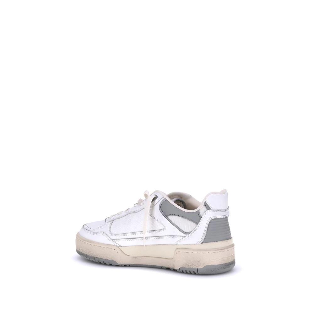 Golden Goose Gray Calf Leather Bos Taurus Chunky Sneakers by Golden Goose