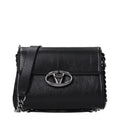Sac bandoulière en cuir noir Valentino Garavani