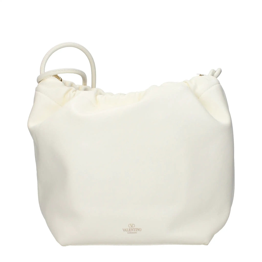 Valentino Garavani Beige Leather Shoulder Bag