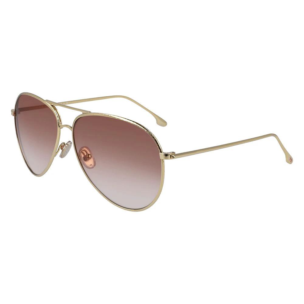 Victoria Beckham Gold Metal Sunglasses by Victoria Beckham