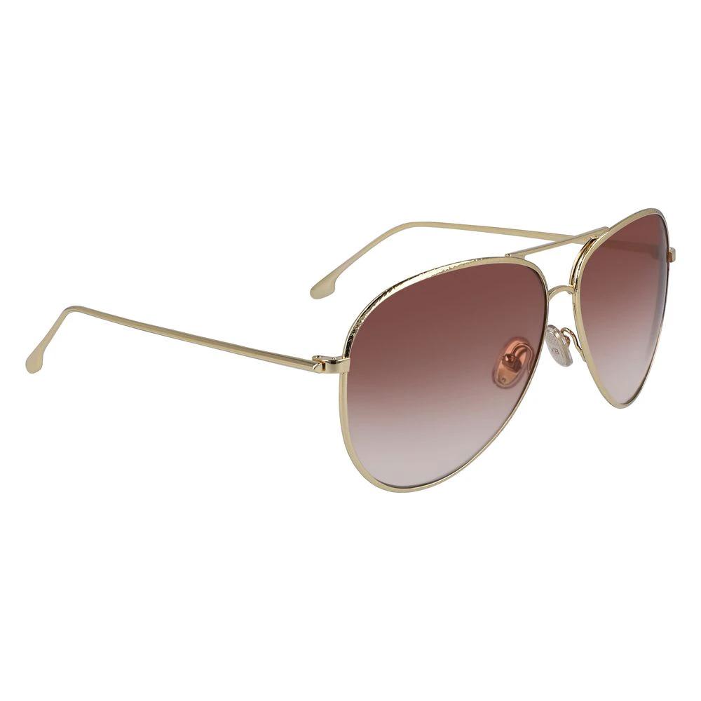 Victoria Beckham Gold Metal Sunglasses by Victoria Beckham