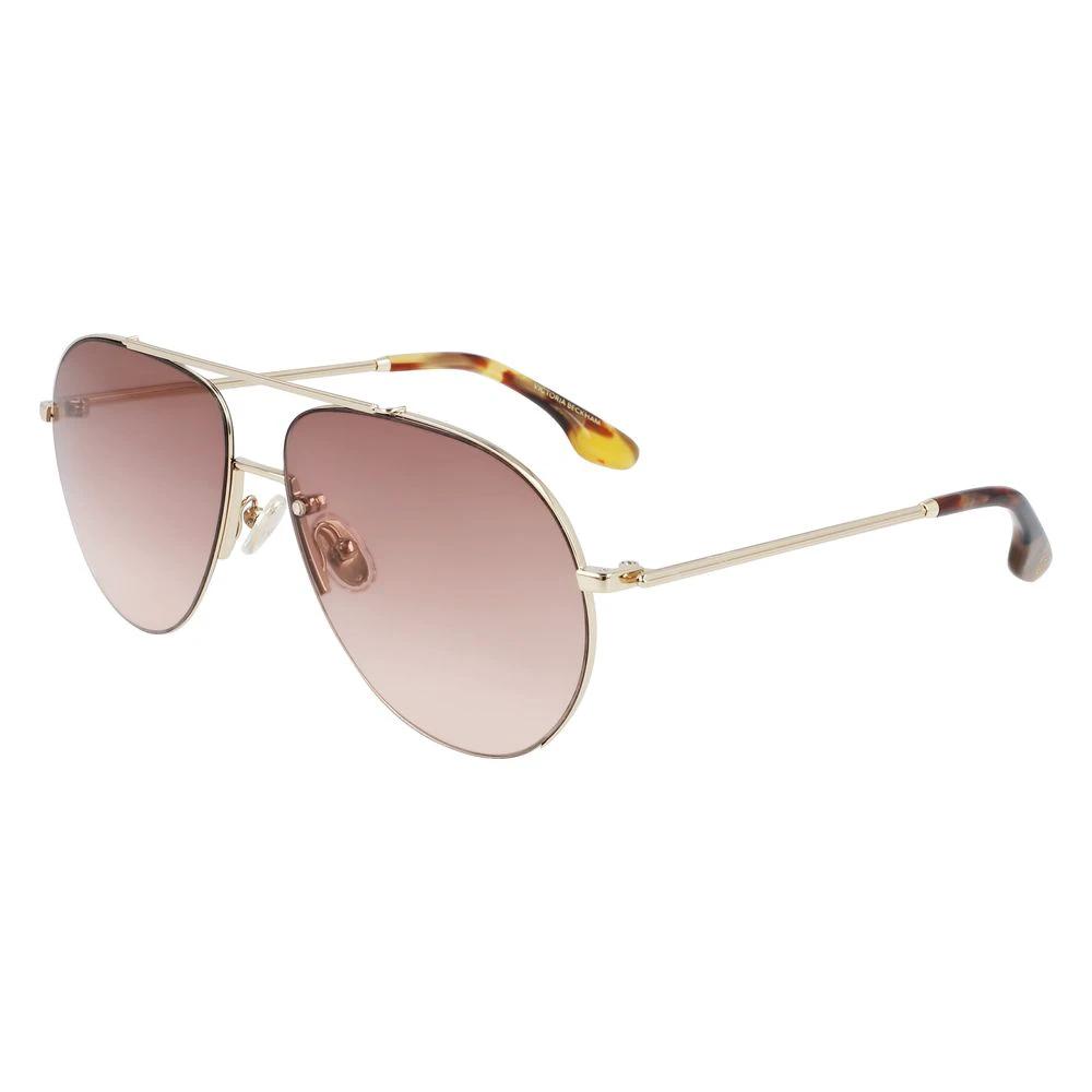 Victoria Beckham Gold Metal Sunglasses by Victoria Beckham