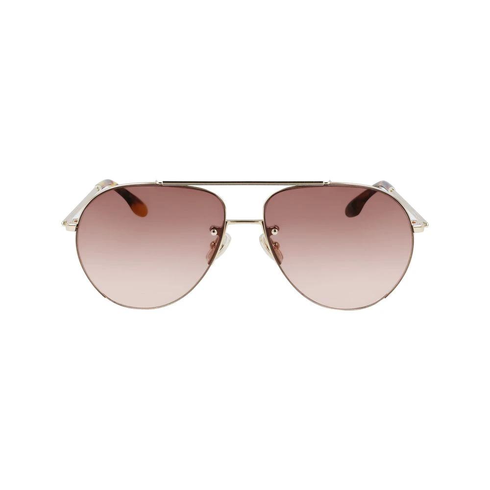 Victoria Beckham Gold Metal Sunglasses by Victoria Beckham