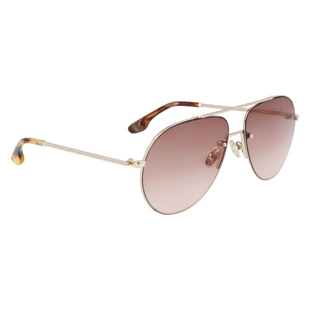 Victoria Beckham Gold Metal Sunglasses by Victoria Beckham