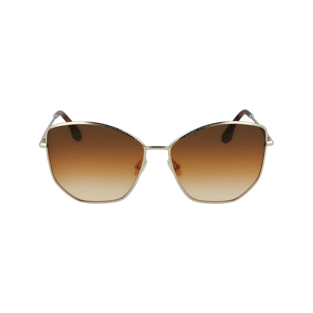 Victoria Beckham Gold Metal Sunglasses by Victoria Beckham