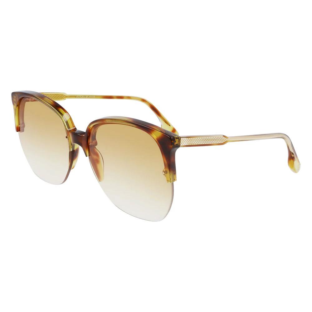 Victoria Beckham Brown Acetate Sunglasses by Victoria Beckham