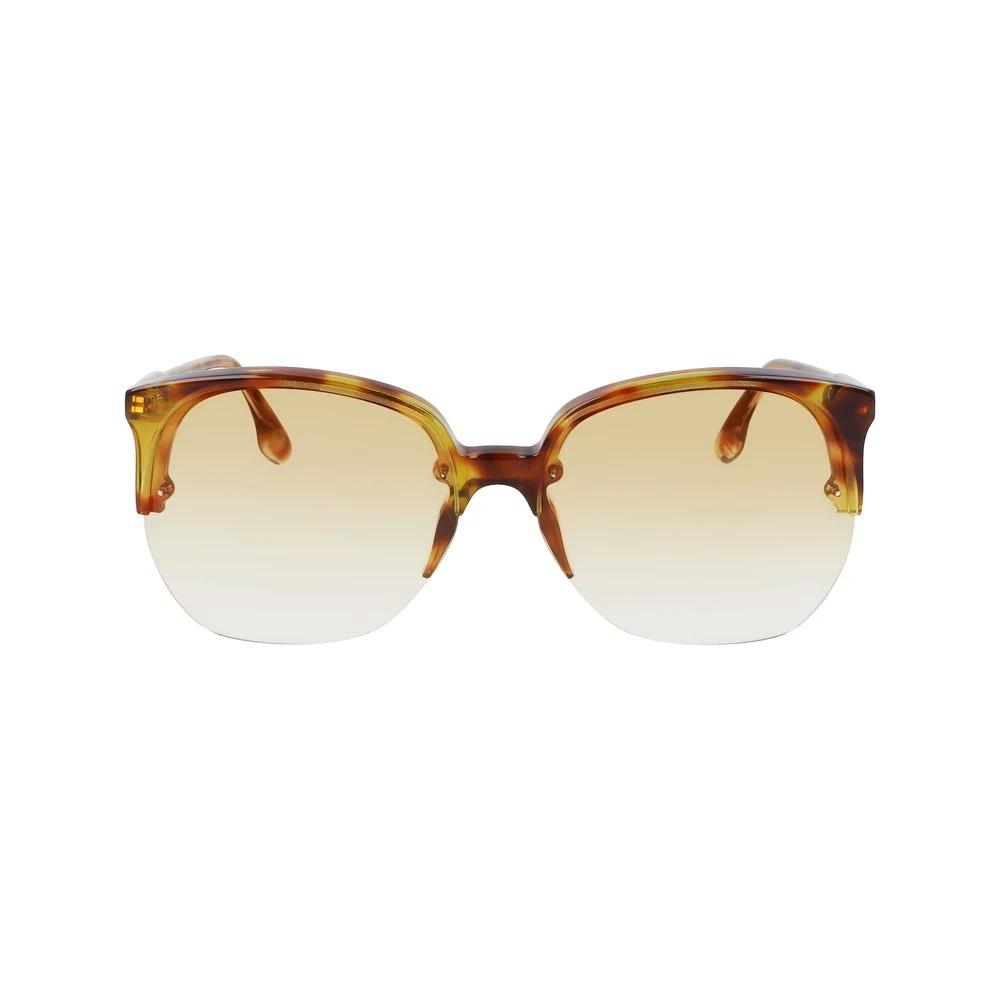Victoria Beckham Brown Acetate Sunglasses by Victoria Beckham
