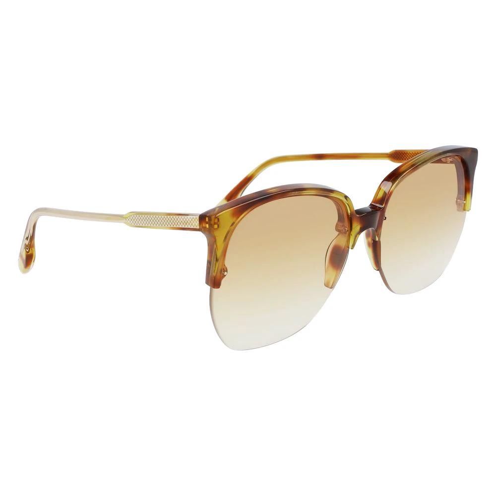 Victoria Beckham Brown Acetate Sunglasses by Victoria Beckham
