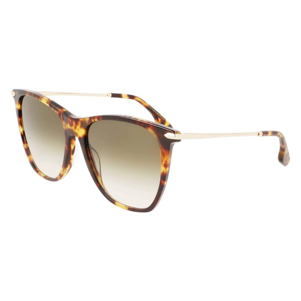 Victoria Beckham Brown Acetate Sunglasses by Victoria Beckham