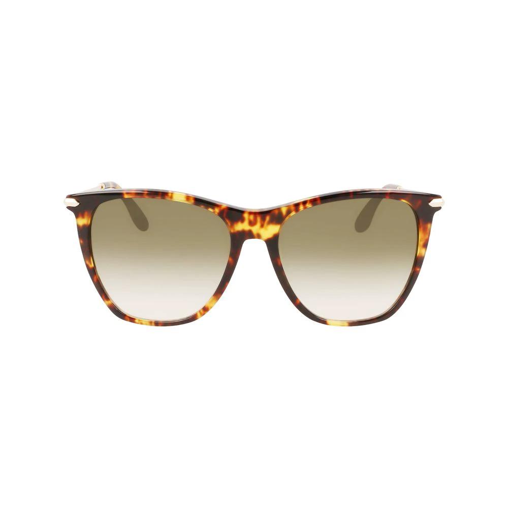 Victoria Beckham Brown Acetate Sunglasses by Victoria Beckham