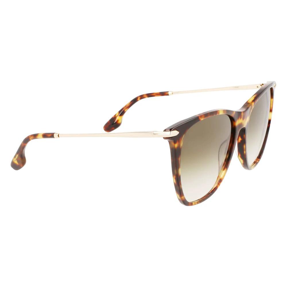 Victoria Beckham Brown Acetate Sunglasses by Victoria Beckham