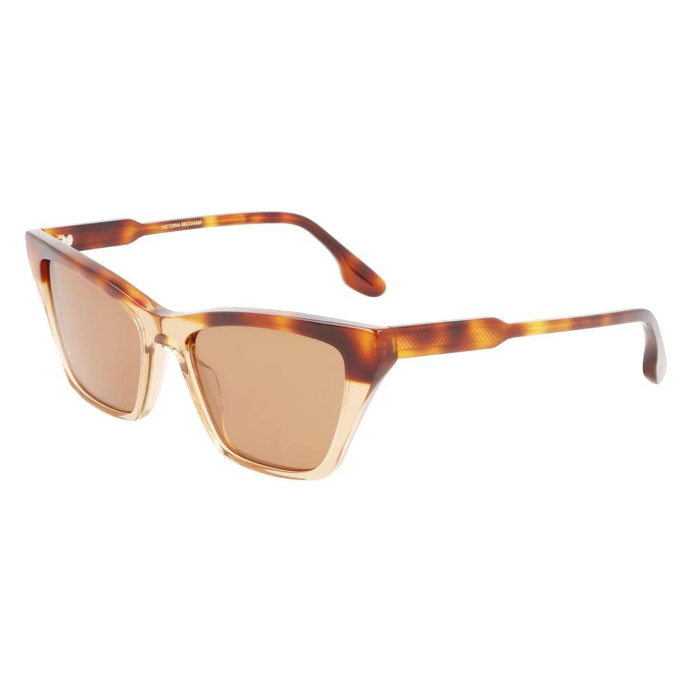 Victoria Beckham Brown Acetate Sunglasses by Victoria Beckham