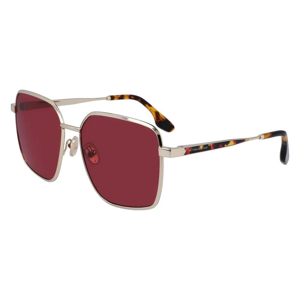 Victoria Beckham Gold Metal Sunglasses by Victoria Beckham