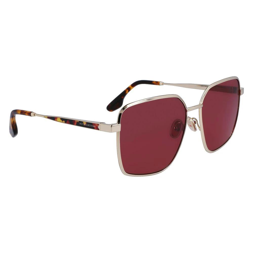 Victoria Beckham Gold Metal Sunglasses by Victoria Beckham