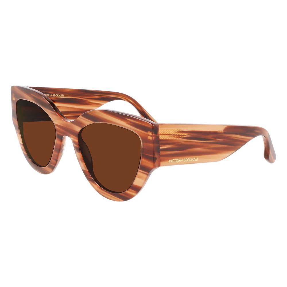 Victoria Beckham Brown Acetate Sunglasses by Victoria Beckham