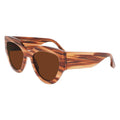 Victoria Beckham Brown Acetate Sunglasses by Victoria Beckham