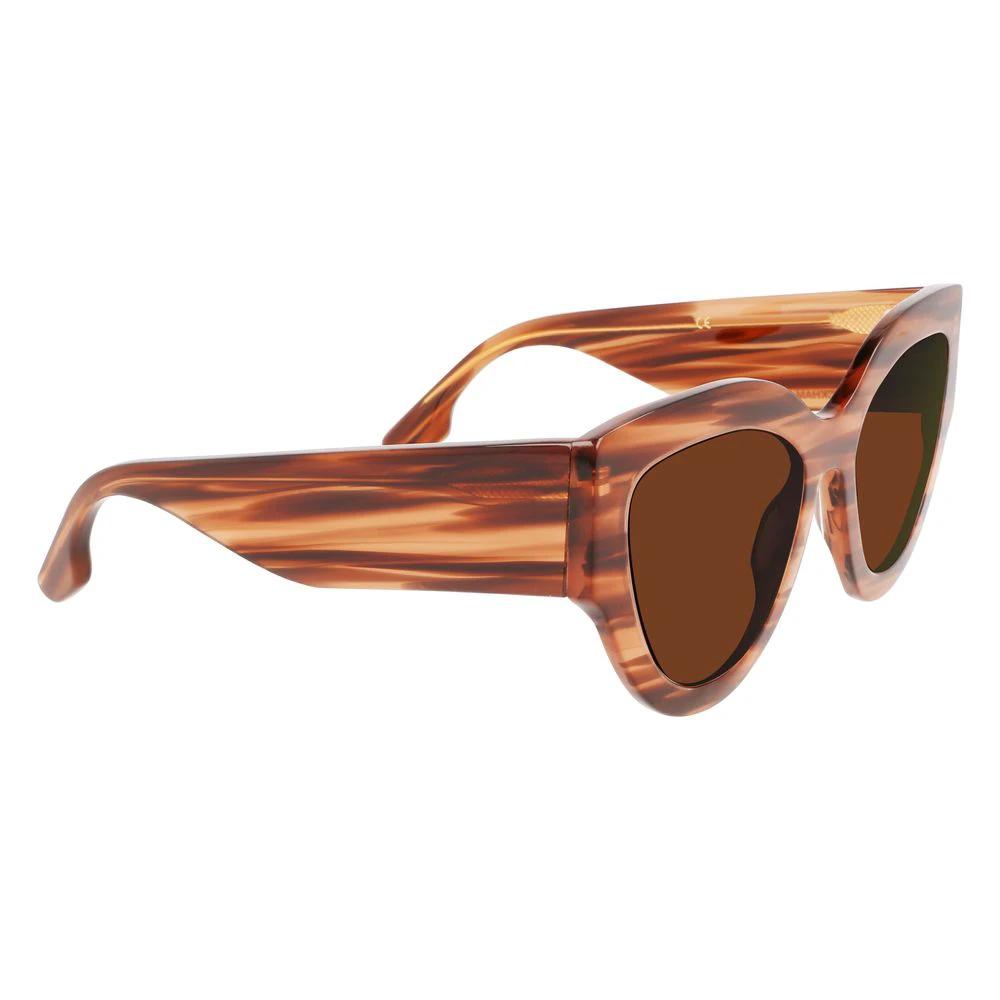 Victoria Beckham Brown Acetate Sunglasses by Victoria Beckham