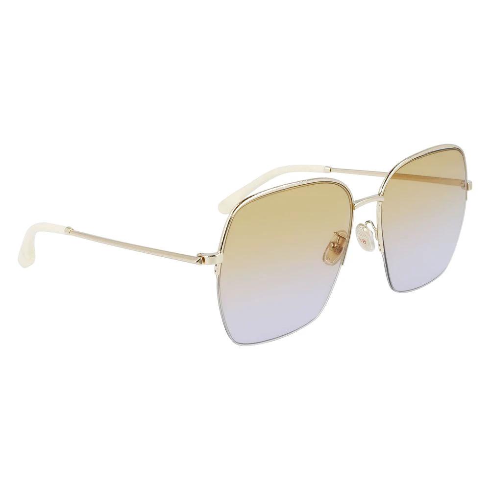 Victoria Beckham Gold Metal Sunglasses by Victoria Beckham