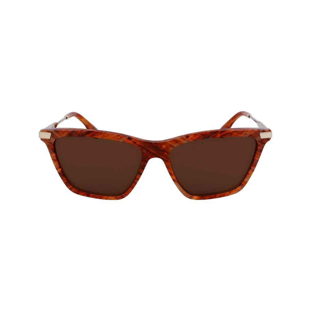 Victoria Beckham Brown Acetate Sunglasses by Victoria Beckham