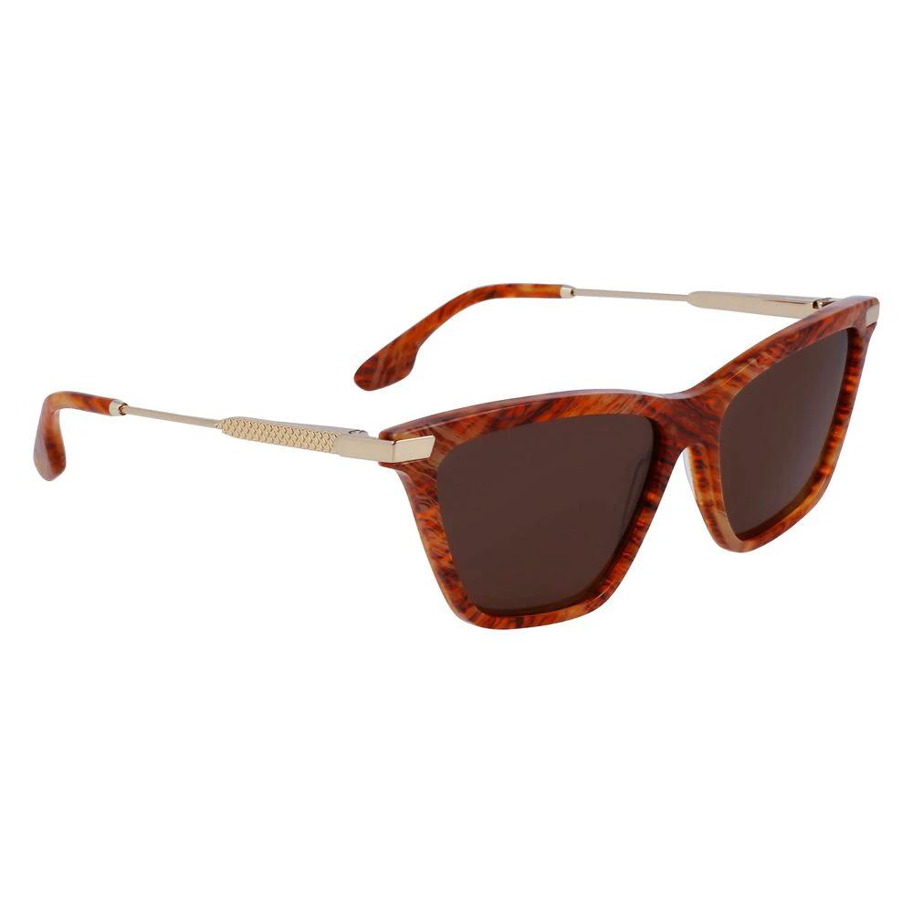 Victoria Beckham Brown Acetate Sunglasses by Victoria Beckham