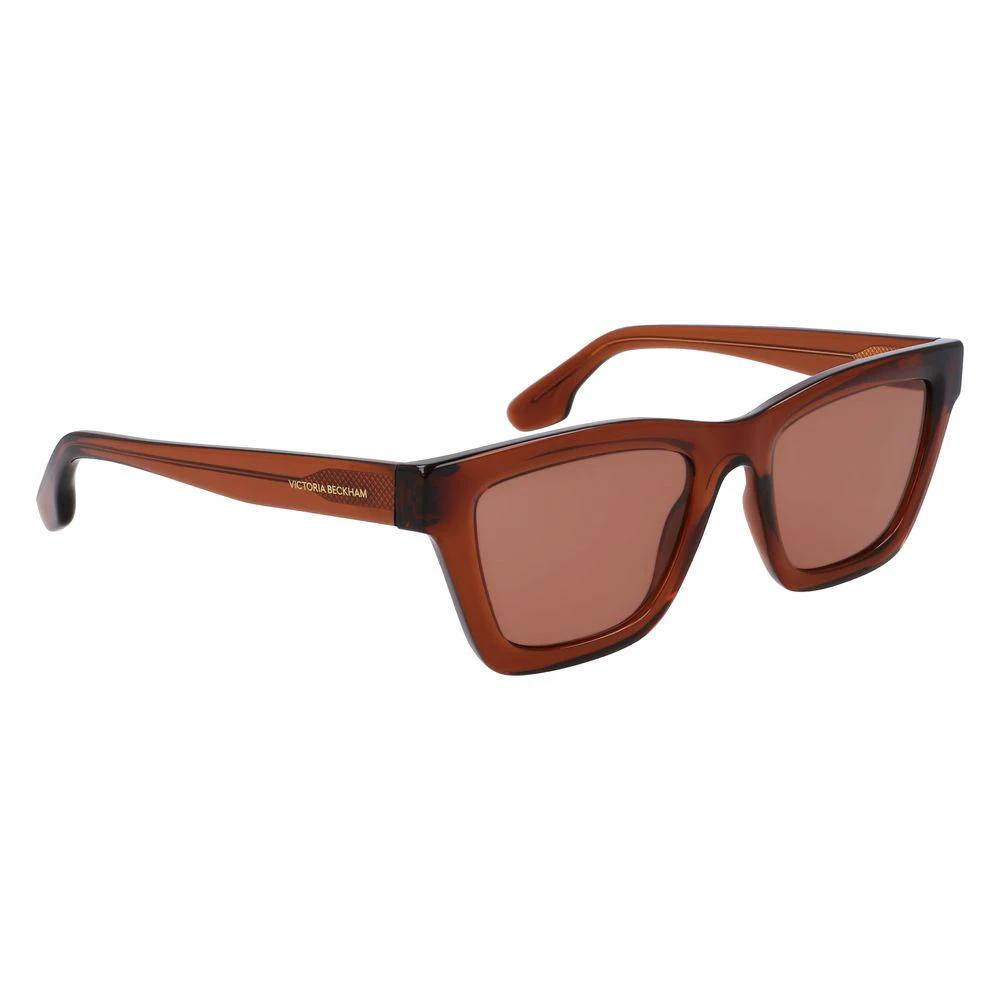 Victoria Beckham Brown Injected Sunglasses by Victoria Beckham
