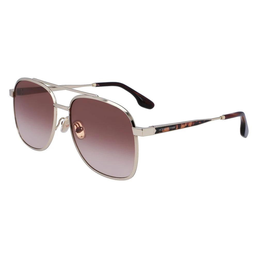 Victoria Beckham Gold Metal Sunglasses by Victoria Beckham
