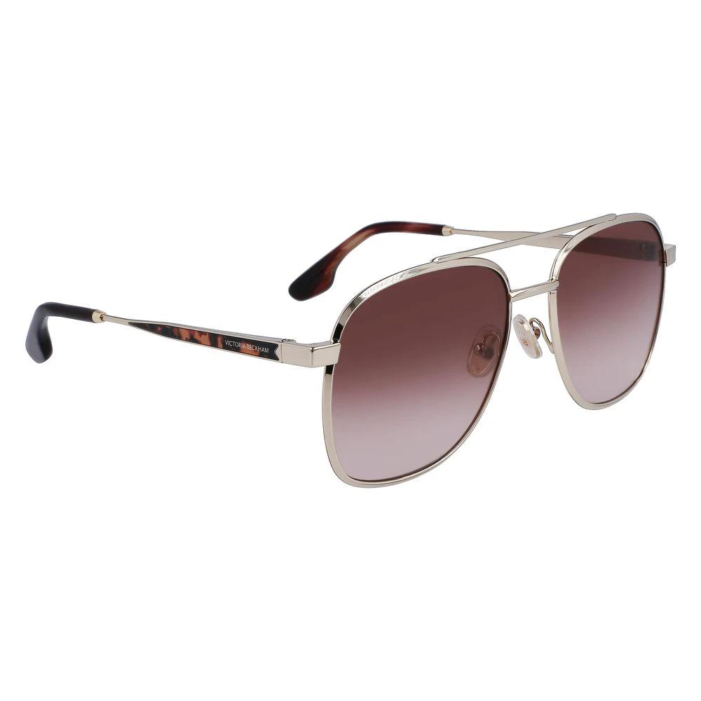 Victoria Beckham Gold Metal Sunglasses by Victoria Beckham