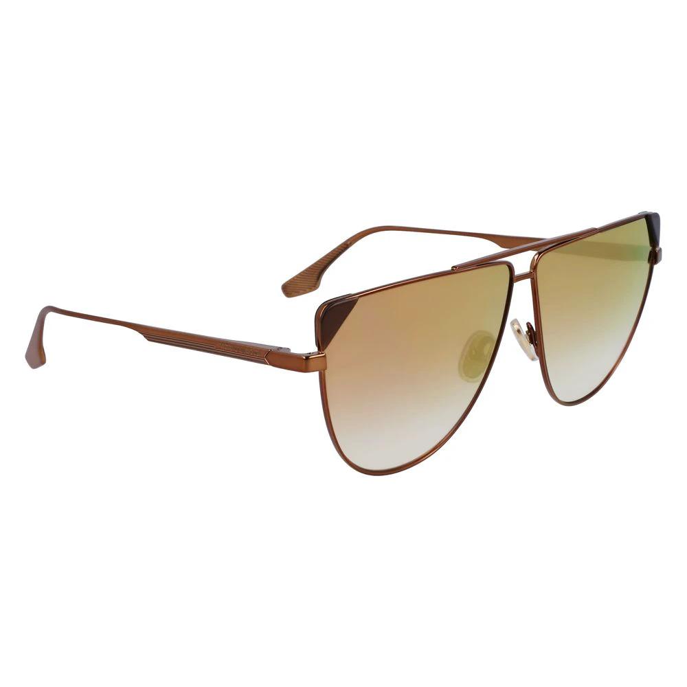 Victoria Beckham Brown Metal Sunglasses by Victoria Beckham