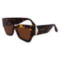 Victoria Beckham Brown Acetate Sunglasses by Victoria Beckham