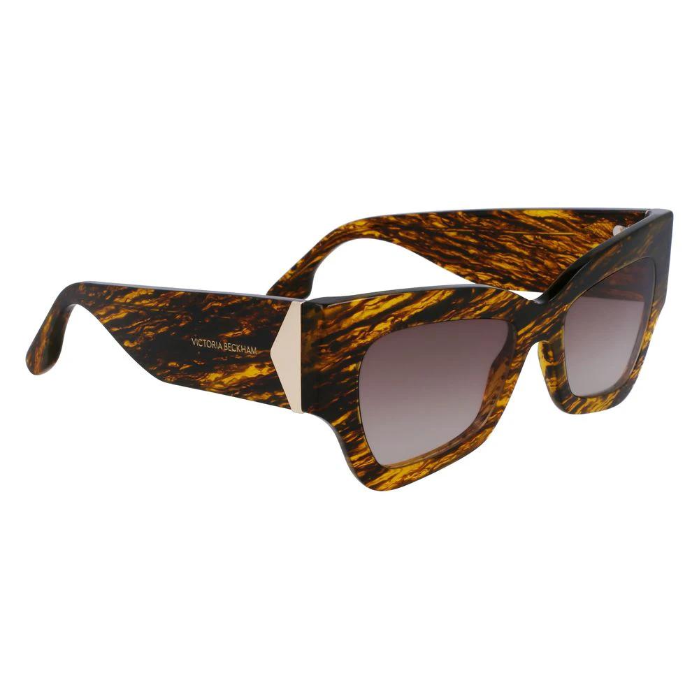 Victoria Beckham Brown Acetate Sunglasses by Victoria Beckham