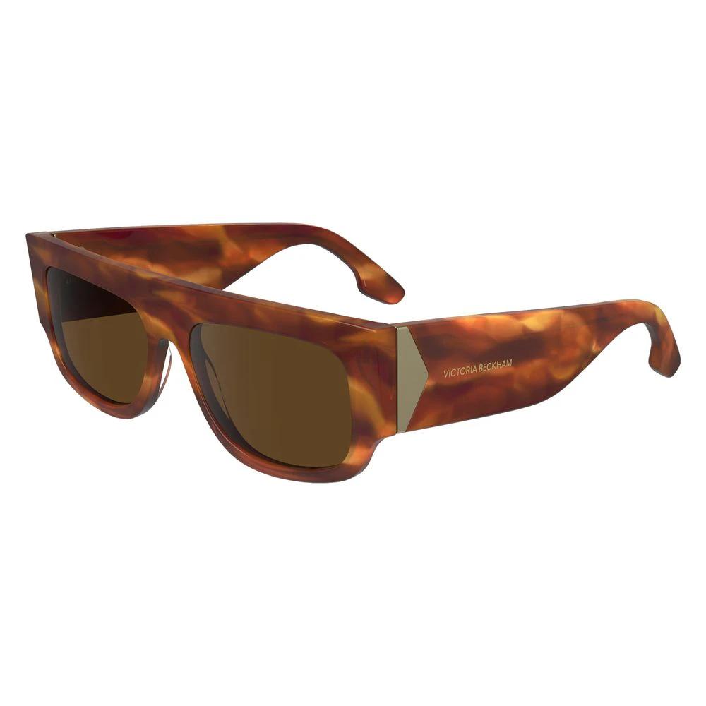 Victoria Beckham Brown Acetate Sunglasses by Victoria Beckham