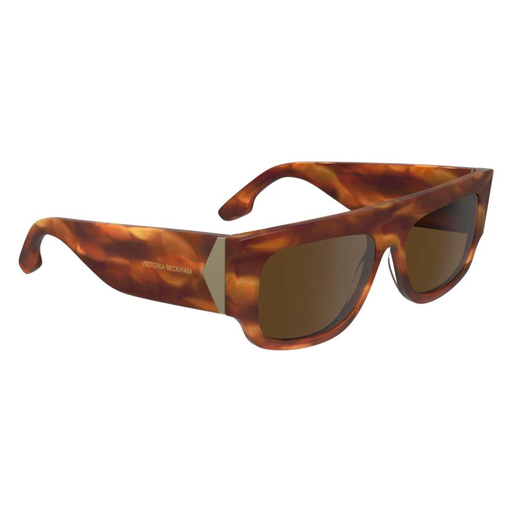 Victoria Beckham Brown Acetate Sunglasses by Victoria Beckham
