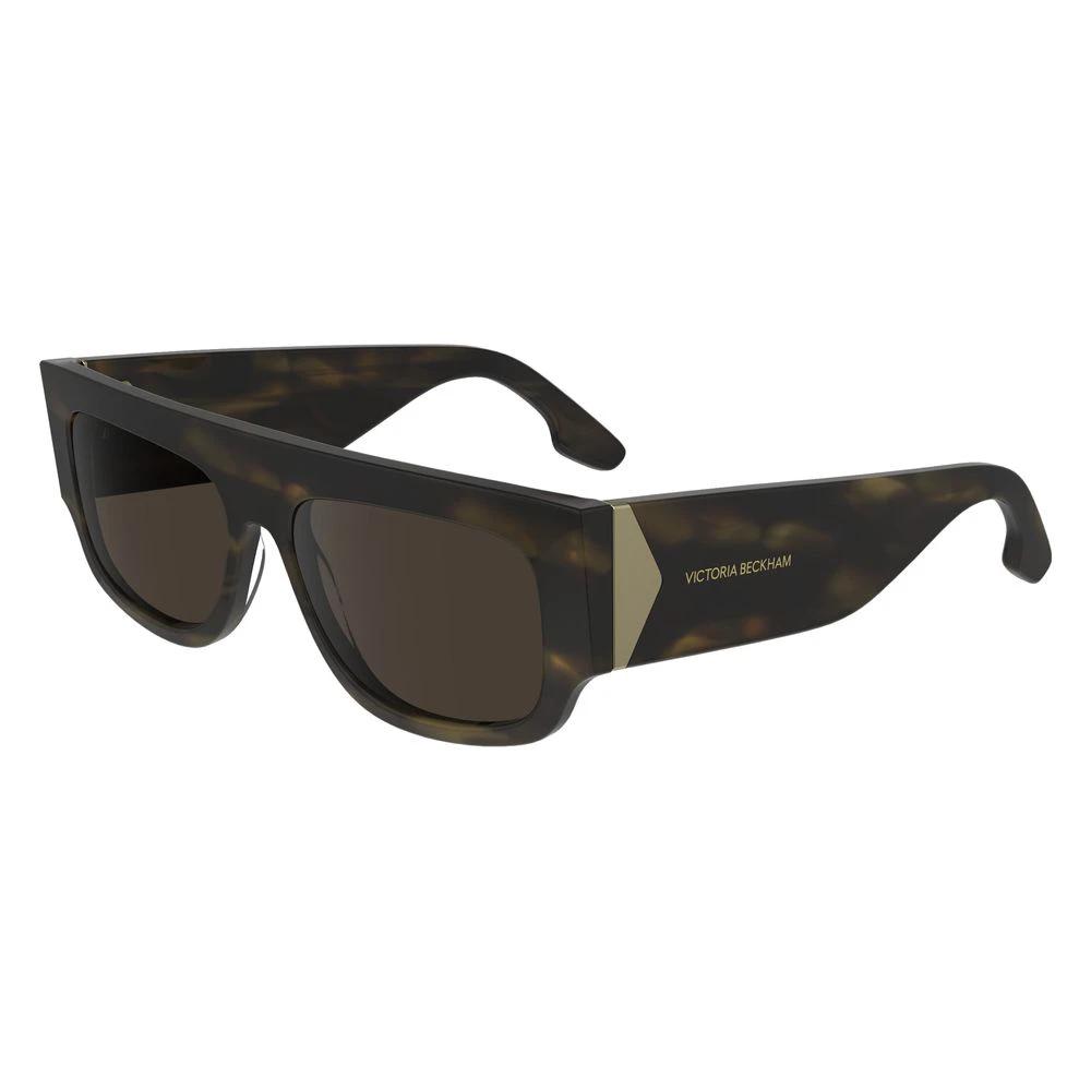 Victoria Beckham Brown Acetate Sunglasses by Victoria Beckham