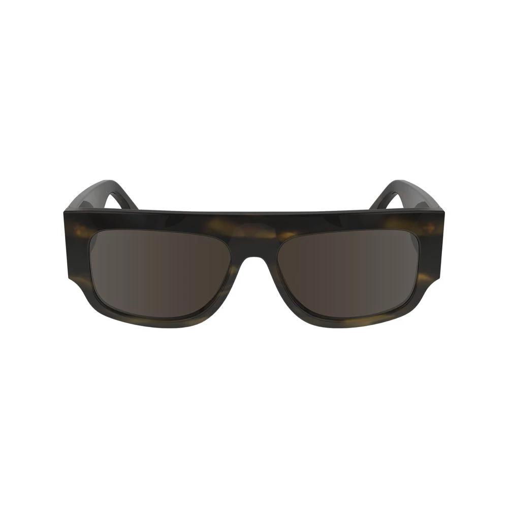 Victoria Beckham Brown Acetate Sunglasses by Victoria Beckham