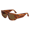 Victoria Beckham Brown Acetate Sunglasses by Victoria Beckham
