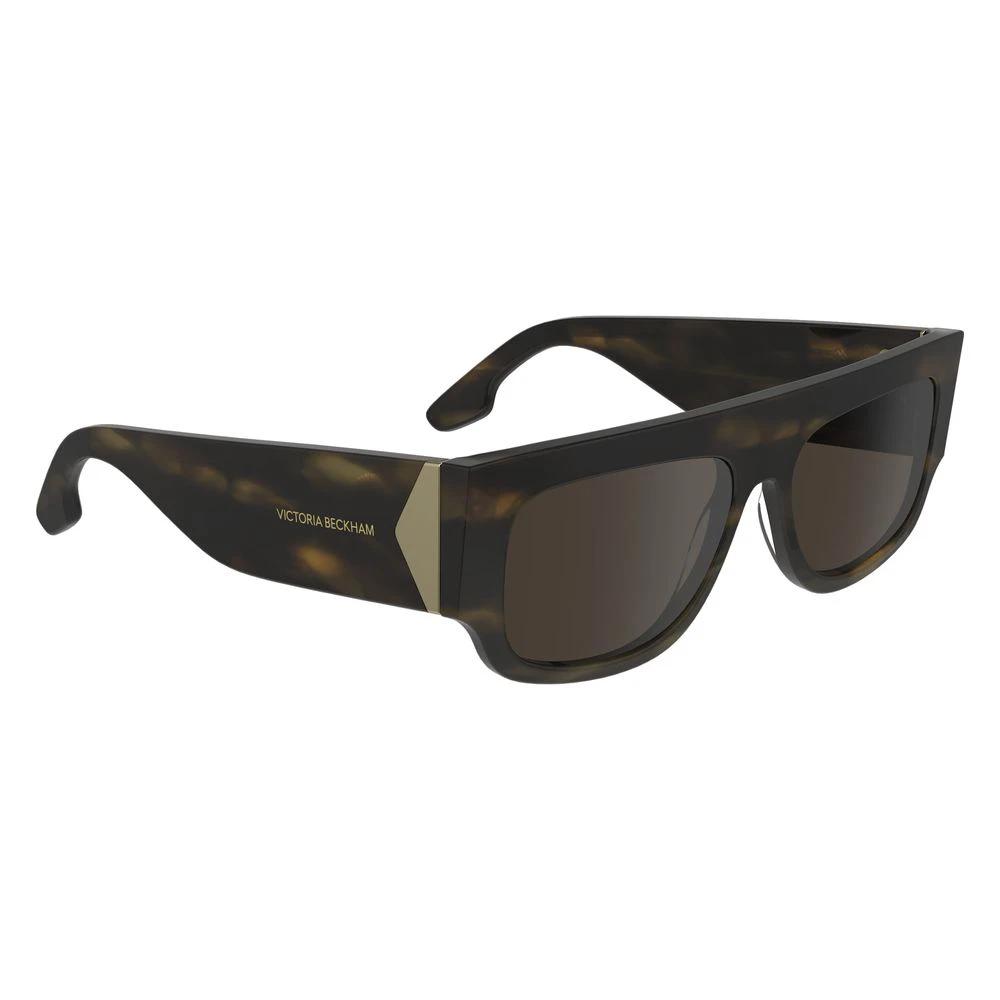 Victoria Beckham Brown Acetate Sunglasses by Victoria Beckham