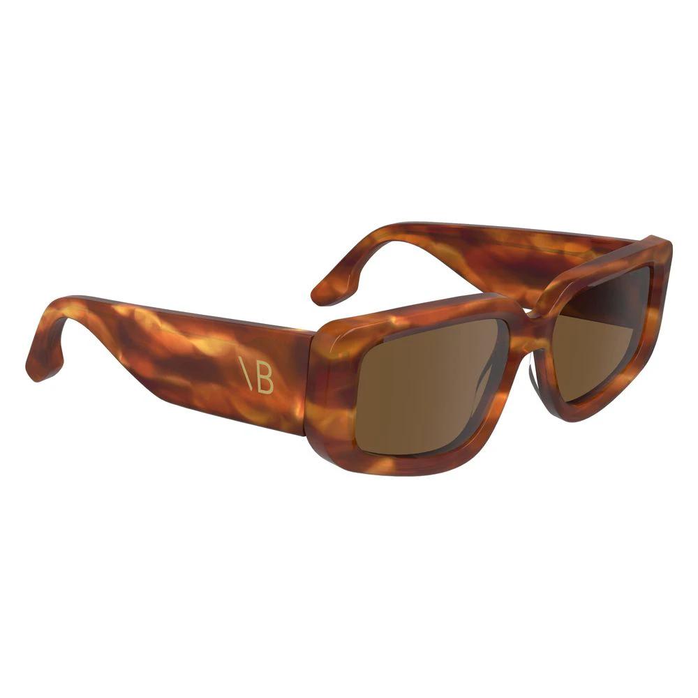 Victoria Beckham Brown Acetate Sunglasses by Victoria Beckham