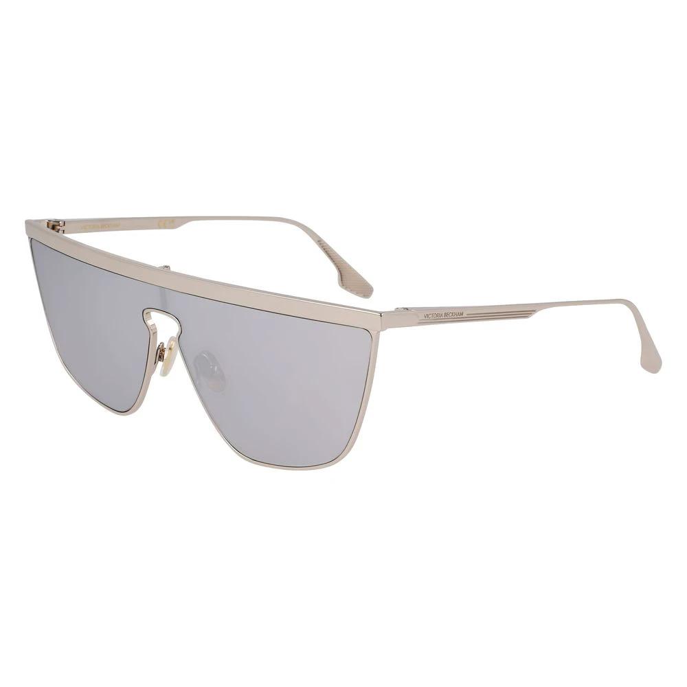 Victoria Beckham Gray Metal Sunglasses by Victoria Beckham