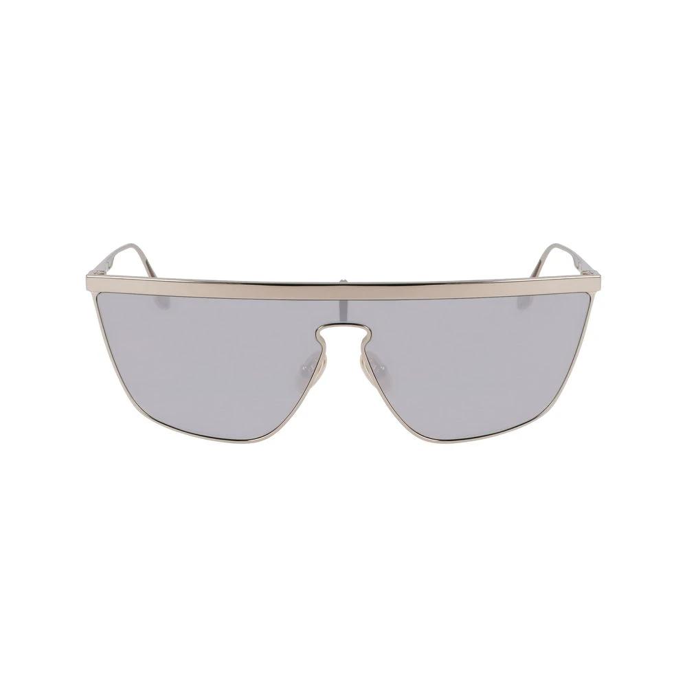 Victoria Beckham Gray Metal Sunglasses by Victoria Beckham