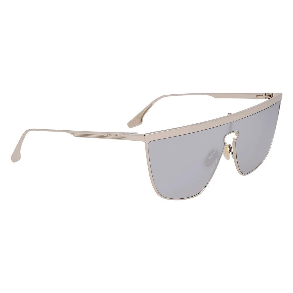 Victoria Beckham Gray Metal Sunglasses by Victoria Beckham
