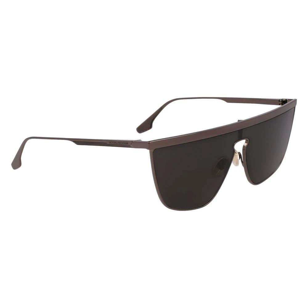 Victoria Beckham Gray Metal Sunglasses by Victoria Beckham
