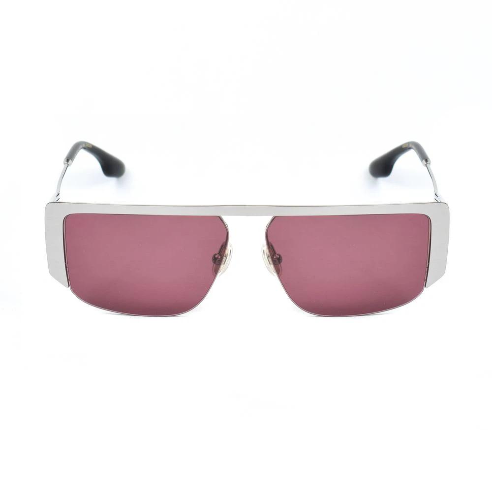 Victoria Beckham Gray Metal Sunglasses by Victoria Beckham